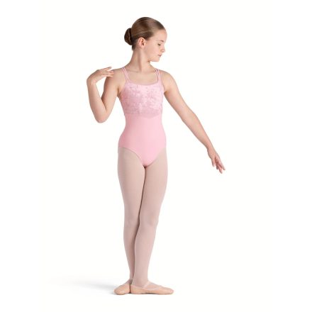 Leotard pentru fete cu bretele duble Cami Leo roz candy 6x-7 CL5277